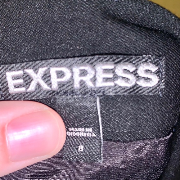 Express Black High Waisted Business Pencil Skirt - Picture 4 of 4